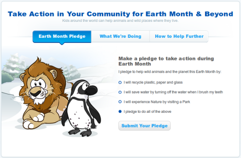 Club Penguin Earth Month: Free Bear Costume Code - April 2014
